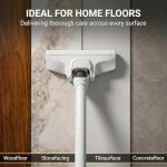 Trunera Corded Stick Vacuum Cleaner, 2-in-1 Lightweight Vacuum with 400W Suction, Floor Brush & Crevice Tool Included, 13 ft Power Cord, 0.5L Dust Cup for Hard Floors and Low-Pile Carpets