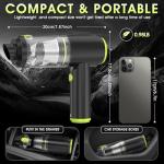 WADCIMC Handheld Vacuum Cordless - Car Vacuum Cleaner with Brushless Motor, 20000PA High Power, 2 in 1 Air Duster and Vacuum Cleaner, Mini Hand Held Vacuum Rechargeable for Home, Car, Office, Pet Hair