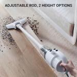 Trunera Corded Stick Vacuum Cleaner, 2-in-1 Lightweight Vacuum with 400W Suction, Floor Brush & Crevice Tool Included, 13 ft Power Cord, 0.5L Dust Cup for Hard Floors and Low-Pile Carpets