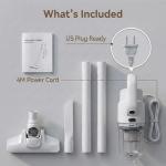 Trunera Corded Stick Vacuum Cleaner, 2-in-1 Lightweight Vacuum with 400W Suction, Floor Brush & Crevice Tool Included, 13 ft Power Cord, 0.5L Dust Cup for Hard Floors and Low-Pile Carpets