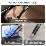 A9life Handheld Vacuum Cordless, Car Vacuum Cleaner Portable with HEPA Filter, 2 Suction Modes, Mini Hand Held Vacuum Rechargeable for Car, Home, Pet Hair, Office, Desk, Keyboards (Black)