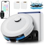 Lefant LiDAR Robot Vacuum and Mop, 75-Day Self-Emptying, 6000Pa Strong Suction, Customized Cleaning, Multi-Floor Mapping, 130 Min Runtime, 2.4G/5G WiFi/Alexa/APP/iWatch, M2L Plus