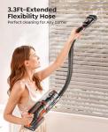 Cordless Vacuum Cleaner, 650W/55Kpa/70Mins Stick Vacuum Cleaners for Home with 180° Foldable Wand &3.3Ft Hose, Touch Screen AUTO-Mode, Wall Mount Charging, Fragrance, Vacuum for Floor/Carpet/Pet Hair