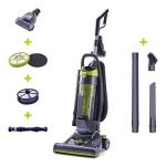 Black+Decker Bagless Upright Vacuum Cleaner with Anti-Allergen HEPA Filer, Corded 1,200 Watt Motor & 5-Position Carpet Height Settings, Gray (BDXURV309G)
