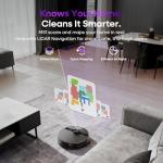 MONSGA Robot Vacuum and Mop Combo, 7000Pa Robotic Vacuum with Lidar Navigation, 180mins Runtime, Tangle-Free Robot Mop, 5 Editable Maps, APP/Remote/Voice Control, Ideal for Hard Floors and Carpets