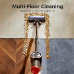 RONEAIR Cordless Vacuum Cleaner for Home,Cleans Under Furniture Without Bending,450W 40Kpa 45Mins,Self-Standing,Powerful Stick Vacuum Cordless for Pet Hair,Hard Floors,Carpets,Car