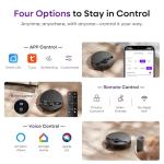 MONSGA Robot Vacuum and Mop Combo, 7000Pa Robotic Vacuum with Lidar Navigation, 180mins Runtime, Tangle-Free Robot Mop, 5 Editable Maps, APP/Remote/Voice Control, Ideal for Hard Floors and Carpets