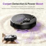 MONSGA Robot Vacuum and Mop Combo, 7000Pa Robotic Vacuum with Lidar Navigation, 180mins Runtime, Tangle-Free Robot Mop, 5 Editable Maps, APP/Remote/Voice Control, Ideal for Hard Floors and Carpets