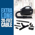 Oreck Compact Canister Vacuum Cleaner, Portable Handheld Vacuum for Carpet and Hard Floors, Lightweight, Powerful Suction with Versatile Tools, Corded Canister Vacuum Cleaners for Home Use