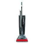 Sanitaire SC679J Commercial Lightweight Upright Vacuum, Bag-Style, 12lb, Gray/Red