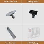 Kenmore BC4040 400 Series Lightweight Bagged Canister Vacuum Cleaner 2-Motor System, HEPA Filter, Extended Reach, Auto Cord Rewind with Height Adjustment for All Floors