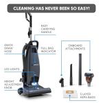 Prolux Phantom Bagged Upright Sealed HEPA Pet Vacuum Cleaner for Home