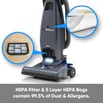 Prolux Phantom Bagged Upright Sealed HEPA Pet Vacuum Cleaner for Home