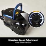 Aircliff Piwosa Canister Vacuum Cleaner, 17KPA Suction Vac for Carpets/Hard Floors, Lightweight Bagless Canister Vacuum with HEPA, 2 Motor System, and 3 Cleaning Tools (Black)