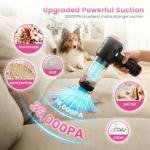 Wansimoo Handheld Car Vacuum Cleaner,25000PA Strong Cyclonic Suction Foldable Mini Vacuum Portable Cordless with Digital Display and One Touch Dust Removal for Car, Home, Office, Kitchen (Purple)