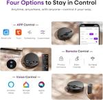 MONSGA Robot Vacuum and Mop Combo, 7000Pa Robotic Vacuum with Lidar Navigation, 180mins Runtime, Tangle-Free Robot Mop, 5 Editable Maps, APP/Remote/Voice Control, Ideal for Hard Floors and Carpets