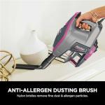 Shark HV371 Rocket Pro DLX Corded Stick, Removable Hand Vacuum, Advanced Swivel Steering, XL Cup, Crevice Tool, Upholstery Tool & Anti-Allergen Dust Brush, Fuchsia, Capacity