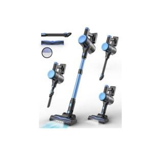 N8 Cordless Vacuum Cleaner,Lightweight Stick Vacuum with Powerful Suction,2200mAh Battery,40 Mins Runtime,Self-Standing,Rechargeable Vacuum Cleaners for Home Hardwood Floor Carpet Pet Hair (Ocean)