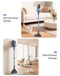 N8 Cordless Vacuum Cleaner,Lightweight Stick Vacuum with Powerful Suction,2200mAh Battery,40 Mins Runtime,Self-Standing,Rechargeable Vacuum Cleaners for Home Hardwood Floor Carpet Pet Hair (Ocean)