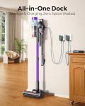 Cordless Vacuum Cleaner 70min/650W/55KPA Self-Standing Vacuum Cleaners for Home with 3.3Ft Hose & Auto Mode, Wall Mount Charging Stick Vacuums with Fragrance Dust-Scraper for Hardwood Floor/Car/Pet
