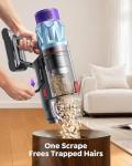 Cordless Vacuum Cleaner 70min/650W/55KPA Self-Standing Vacuum Cleaners for Home with 3.3Ft Hose & Auto Mode, Wall Mount Charging Stick Vacuums with Fragrance Dust-Scraper for Hardwood Floor/Car/Pet