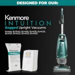 Kenmore IB600 HEPA Replacement Intuition Upright Vacuum Cleaner Bags for BU4022, BU4020, BU4018, BU4050, BU3040,White