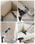 Zefiro Canister Vacuum Cleaner, Bagless Canister Vacuum for Home, Powerful Suction, Auto Cord Rewind, HEPA Filter, Corded Vacuum for Hard Floors, Carpet, Apartment/Rental Friendly(Purple&Gray)