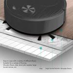 Aqur2020 Robot Vacuum Cleaner,Multifunctional Vacuums Robotic Vacuums USB Charging Mini Smart Sweeping Robot Ideal for Hard Floors Pet Hair Carpets (Black)