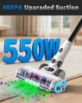NuYupo Cordless Vacuum Cleaner, 2 Batteries 110 Mins Runtime Vacuum Cleaners for Home, 15-in-1 Powerful Stick Vacuum with LED Display, Anti-Tangle, Lightweight Vacuum for Hard Floors Carpets Pet Hair