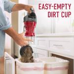 Hoover Rewind Pet Upright Bagless Vacuum Cleaner for Carpet and Hard Floors, Automatic Cord Rewind, Above Floor Cleaning Corded Vacuum Cleaners for Home Use, Gray