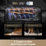 DREAME L40s Ultra Robot Vacuum and Mop, 19,000Pa Suction, Auto-Empty, Mop Self-Cleaning, 100% Detangling DuoBrush, Extending Mops and Side Brush, 1.57in Obstacle Clearing, App & Voice Control (White)