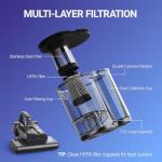 FEPPO Mattress Vacuum Cleaner, 16Kpa Bed Vacuum Cleaner with 253.7nm UV-C Light, 140°F Heat, HEPA Filter & Ultrasonic, Versatile Handheld Vacuums for Bed, Sofa, Couch, Crib(Corded, 500W)