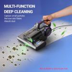 FEPPO Mattress Vacuum Cleaner, 16Kpa Bed Vacuum Cleaner with 253.7nm UV-C Light, 140°F Heat, HEPA Filter & Ultrasonic, Versatile Handheld Vacuums for Bed, Sofa, Couch, Crib(Corded, 500W)