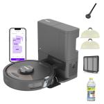 Shark Plus 2in1 Robot Vacuum & Mop with Sonic Mopping, Home Mapping, HEPA Bagless Self Empty Base, CleanEdge, for Pet Hair, WiFi, Black/Mocha, AV2630WA, for Carpets & Hardfloors