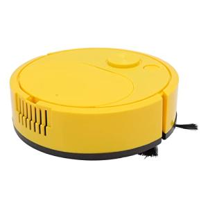 Fdit Robot Vacuum Cleaner, Mini Automatic Avoidance USB Charging Smart Sweeping Robot for Wooden Flooring for Carpet (Yellow)