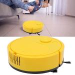 Fdit Robot Vacuum Cleaner, Mini Automatic Avoidance USB Charging Smart Sweeping Robot for Wooden Flooring for Carpet (Yellow)