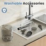 NEWBULIG Cordless Vacuum Cleaner, Lightweight Stick Vacuum for Home with Anti-Tangle and LED Lights, Powerful Rechargeable Wireless Cleaners for Hardwood Floors Carpet Pet Hair