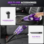 DBHAL Handheld Vacuum Cordless, 15000PA Powerful Suction Car Vacuum Cleaner Lightweight with Multi Accessories, Hand held Vacuum Cleaner Dust Busters Cordless Rechargeable for Car Home