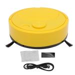 Fdit Robot Vacuum Cleaner, Mini Automatic Avoidance USB Charging Smart Sweeping Robot for Wooden Flooring for Carpet (Yellow)