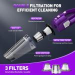 DBHAL Handheld Vacuum Cordless, 15000PA Powerful Suction Car Vacuum Cleaner Lightweight with Multi Accessories, Hand held Vacuum Cleaner Dust Busters Cordless Rechargeable for Car Home