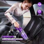 DBHAL Handheld Vacuum Cordless, 15000PA Powerful Suction Car Vacuum Cleaner Lightweight with Multi Accessories, Hand held Vacuum Cleaner Dust Busters Cordless Rechargeable for Car Home
