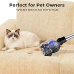 Canister Vacuums 45Kpa 1600W Canister Vacuum Cleaners for Home Double HEPA Filter 4.5Qt Bagless Vacuum Cleaner Lightweight Canister Vacuum Cleaner for Hard Floors Carpet Pet Upholstery Tiles Car Blue