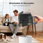 Canister Vacuums 45Kpa 1600W Canister Vacuum Cleaners for Home Double HEPA Filter 4.5Qt Bagless Vacuum Cleaner Lightweight Canister Vacuum Cleaner for Hard Floors Carpet Pet Upholstery Tiles Car Blue