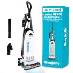 Simplicity Vacuums Allergy Bagged Vacuum Cleaners for Home, Carpet, Rugs, and Hardwood, Multi Surface Upright Vacuum Cleaner with Certified HEPA Vacuum, Pet Vacuum, S20EZM