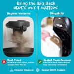 Simplicity Vacuums Allergy Bagged Vacuum Cleaners for Home, Carpet, Rugs, and Hardwood, Multi Surface Upright Vacuum Cleaner with Certified HEPA Vacuum, Pet Vacuum, S20EZM