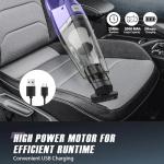 Handheld Vacuum Cordless – Car Vac Portable with 8KPA & Multi Accessories & Low Noise, Lightweight Hand Held Vacuum Cordless Rechargeable for Car/Home/Dust/Pet Hair, Mine Portable Vacuum