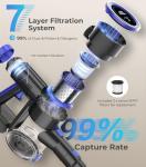 UKDMROX Cordless Vacuum Cleaner, 550W 50KPa 45Mins Vacuum Cleaners for Home, Self-Standing Stick Vacuum with Anti-Tangle Brush & LED Display for Hardwood Floors, Carpet, Pet Hair, Car