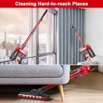 elezon A200 Cordless Vacuum Cleaner, Stick Vacuum with Powerful Suction, 38 Mins Runtime, Rechargeable Battery, HEPA Filter, Portable Lightweight Vacuum Cleaners for Home, Hard Floor, Pet Hair