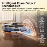 Shark Robot Vacuum & Mop Combo, PowerDetect ThermaCharged NeverTouch Pro, Self-Emptying, Self-Refill with Heated Mop Cleaning, 60-Day Capacity,30-Day Tank, 6 Power Detect Technologies, Black, RV2920XE