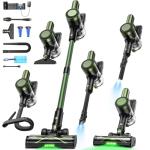 Cordless Vacuum Cleaner,58kPa/10-in-1 Stick Vacuum with 29-inch Hose and LED Lighting Brush,55Mins Runtime Vacuum Cleaner for Home,Self-Standing Vacuum with Anti-Tangle Brush for Pet Hair/Carpet/Floor